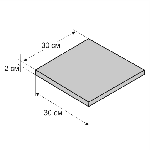 плитка 30 см